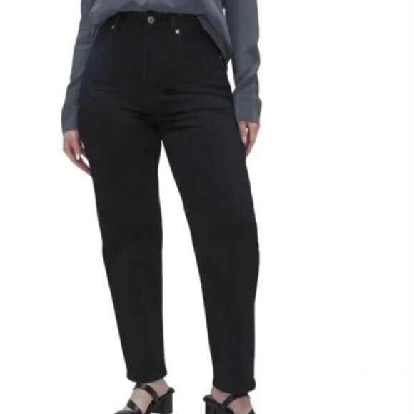 New! Everlane The Curvy Way High Jean Coal Black - Straight High Rise - Picture 2 of 7